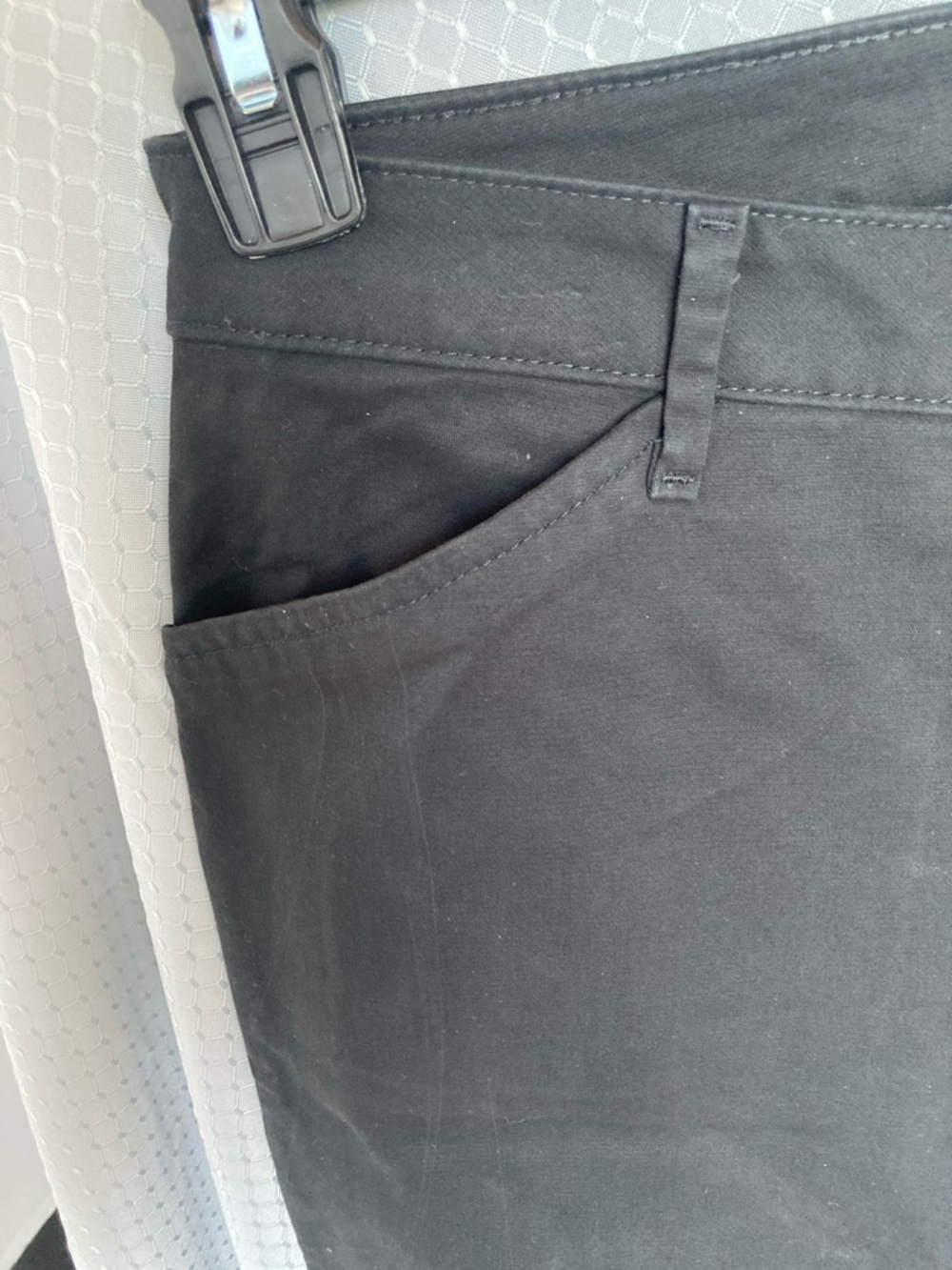 Lee midrise relaxed fit straight leg pant black effortless wash & wear 12 short - Picture 17 of 17